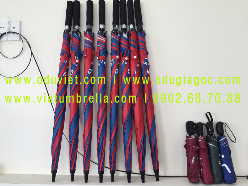 xưởng sản xuất ô dù cầm tay in logo quảng cáo